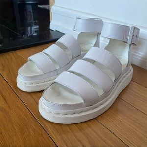 Dr Marten Clarissa Sandal in White